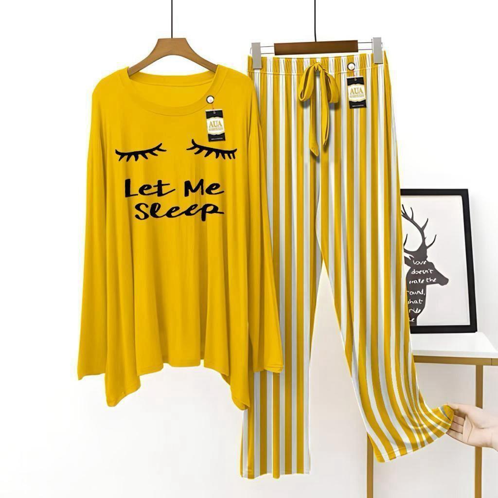 2PC Women's Printed Cotton Night Suit