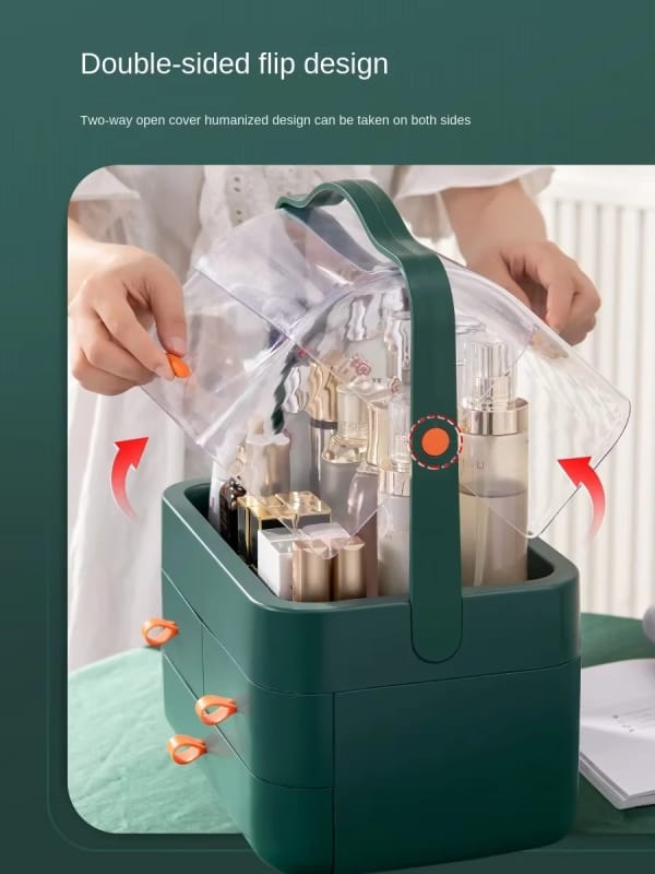Acrylic Makeup Organizer with Multiple Drawers