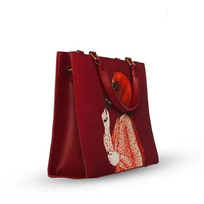 Stylish Printed Canvas Tote Bag for Women