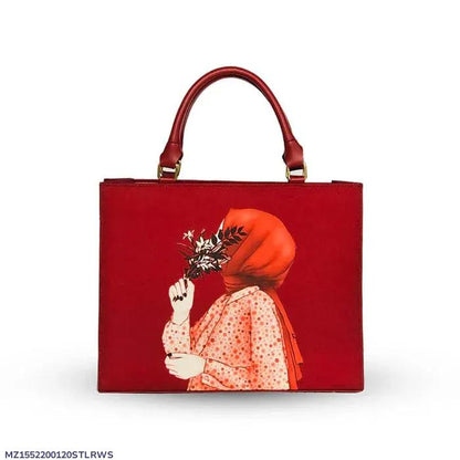 Stylish Printed Canvas Tote Bag for Women