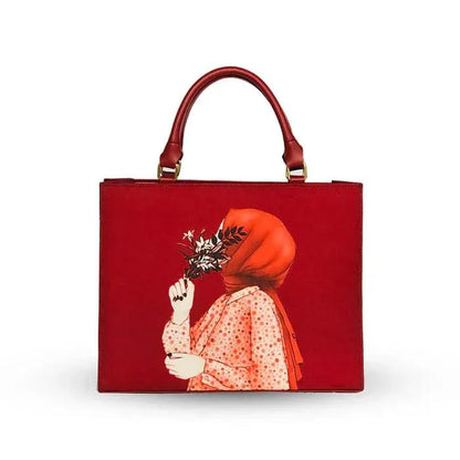 Stylish Printed Canvas Tote Bag for Women