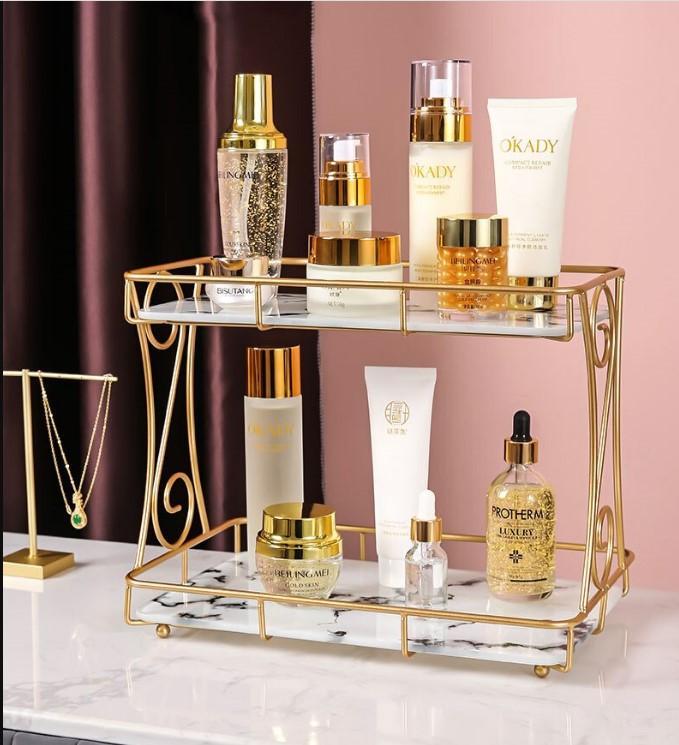 Metal Makeup Organizer– Sleek Storage Solution for Cosmetics